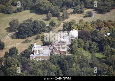 Luftaufnahme des Royal Observatory Greenwich London Stockfoto