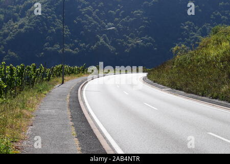 In Mosel Tal in der Nähe von Zell Stockfoto