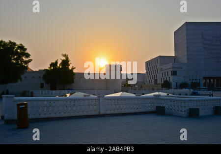 Sonnenuntergang in Souq Waqif, Doha, Katar Stockfoto