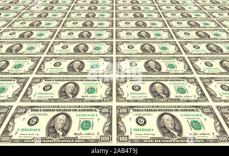 Dollar-Noten Stockfoto