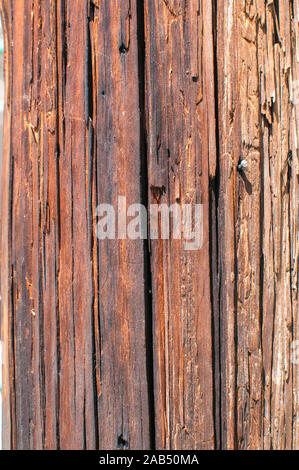 Altes verwittertes Holz Oberfläche closeup wie Holz- Hintergrund Stockfoto