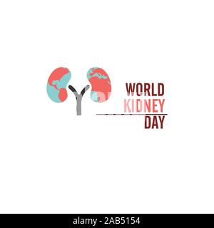 Weltniere-tag. Isolierte Vector Illustration Stock Vektor