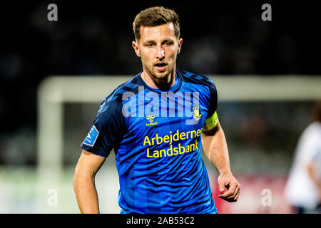 Aarhus, Dänemark. 24 Nov, 2019. Kamil Wilczek (20) von Bröndby IF während der 3F Superliga Match zwischen AGF und Bröndby gesehen wenn an Ceres Park in Aarhus. (Foto: Gonzales Foto/Alamy leben Nachrichten Stockfoto