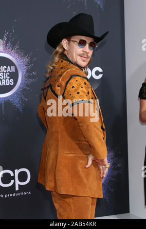 November 24, 2019, Los Angeles, CA, USA: LOS ANGELES - 24.11.2008: Diplo am 47 American Music Awards - Ankunft bei Microsoft Theater am 24 November, 2019 in Los Angeles, CA (Credit Bild: © Kay Blake/ZUMA Draht) Stockfoto