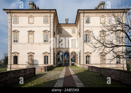 Das Museo Giuseppe Verdi musikalische Museum in Modena, Parma, Emilia Romagna, Italien, gewidmet dem berühmten Italienischen Oper Komponist in der Nähe geboren, außen Stockfoto