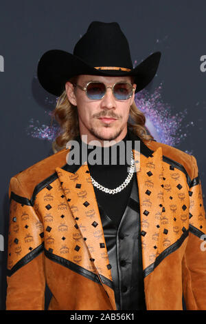 November 24, 2019, Los Angeles, CA, USA: LOS ANGELES - 24.11.2008: Diplo am 47 American Music Awards - Ankunft bei Microsoft Theater am 24 November, 2019 in Los Angeles, CA (Credit Bild: © Kay Blake/ZUMA Draht) Stockfoto