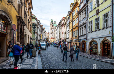 Straßen von Prag Stockfoto