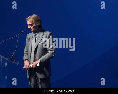 Rom, Italien: Ferrari Präsident Luca di Montezemoloi bei einer Rallye der zentristischen Wahlen Koalition' mit Monti für Italien" am 15. Februar 2013 in Stockfoto