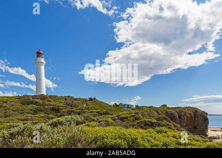 Aireys Inlet, Victoria, Australien. Great Ocean Road. Die Split Point Lighthouse, dating von 1891. Stockfoto