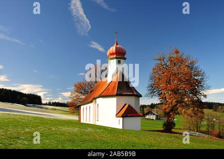 Kapelle in Weitnau im Allgäu, Schwaben, Bayern, Deutschland, Europa Stockfoto