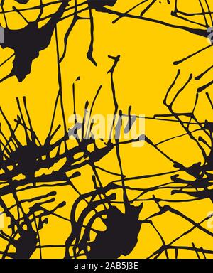 Aquarell splatter Effekt. Pinselstriche Hintergrund. - Vektor Stock Vektor