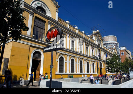 Universidade de Chile, General Bernardo O'Higgins Boulevard, Santiago, Chile Stockfoto