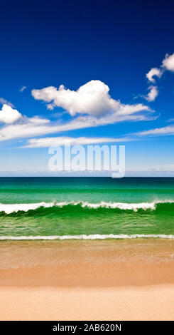 Eine Fotografie von Wineglass Bay in Tasmanien Stockfoto