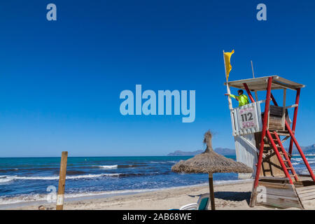 Rettungsschwimmer das Meer Stockfoto