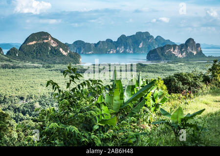 Wunderschöne Landschaften von Phuket, Thailand. Phuket ist eine der südlichen Provinzen Thailands Es besteht aus der Insel Phuket, das Land der großen Stockfoto