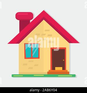 Haus Immobilie Immobilien symbol Konzept Vector Illustration Stock Vektor