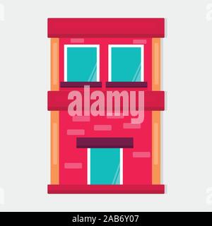 Gebäude für Immobilien Immobilien symbol Konzept Vector Illustration Stock Vektor