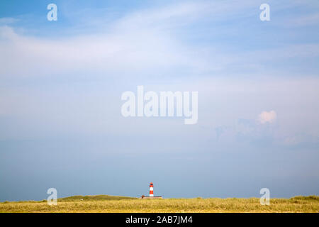 Leuchtturm List-Ost in den Duenen am Lister Ellenbogen auf Sylt Stockfoto