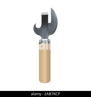 Und Flaschenöffner. Realistische Symbol. Vector Illustration. Stock Vektor