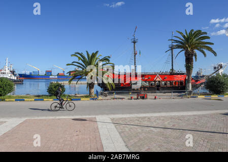 Sousse, Tunesien - 7 November 2019: Der Hafen von Sousse in Tunesien Stockfoto