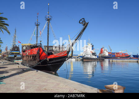 Sousse, Tunesien - 7 November 2019: Der Hafen von Sousse in Tunesien Stockfoto