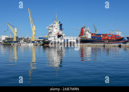 Sousse, Tunesien - 7 November 2019: Der Hafen von Sousse in Tunesien Stockfoto