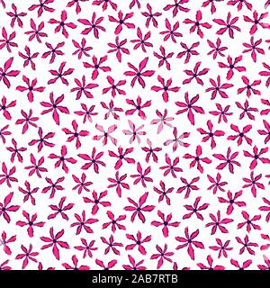 Nahtlose Blumenmuster. Pink floral background. Blütendruck für Gewebe. Vector Illustration Stock Vektor