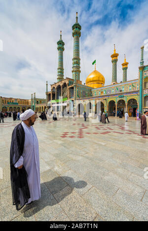 Hazrat-e Masumeh, Heiligtum von Fatima Al-Masumeh, Qom, Iran, Naher Osten Stockfoto