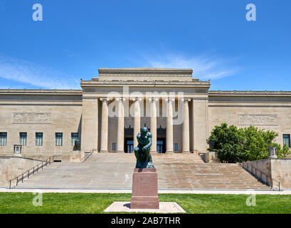 Die Nelson Atkins Museum für Kunst in Kansas City, Missouri, Nordamerika Stockfoto