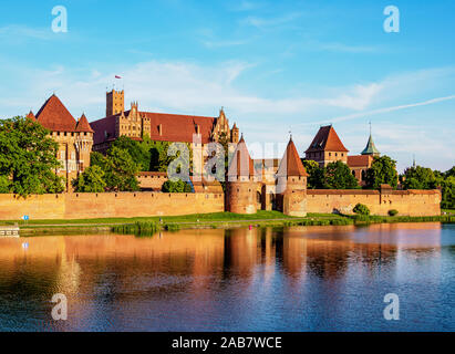 Schloss des Deutschen Ordens in Marienburg, UNESCO-Weltkulturerbe, Westpommern, Polen, Europa Stockfoto