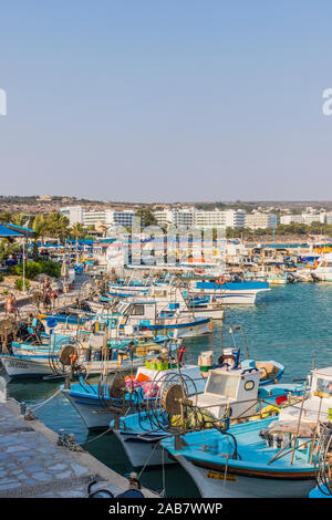 Hafen von Ayia Napa Limanaki in Agia Napa, Zypern, Mittelmeer, Europa Stockfoto
