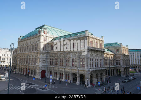 Der Wiener Staatsoper, der Wiener Staatsoper, UNESCO-Weltkulturerbe, Wien, Österreich, Europa Stockfoto