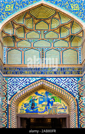 Tür, heiligen Erlöser (vank) armenische Kathedrale, Esfahan, Iran, Naher Osten Stockfoto