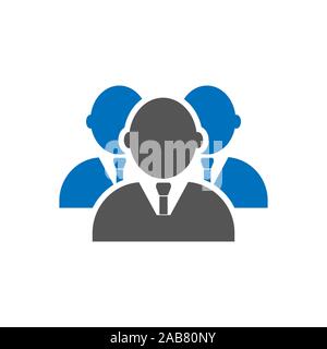 Businessmans Symbol in trendigen Flat Style auf weißem Hintergrund. Führung Symbol für Ihre Web site Design, Logo, App, UI. Vector Illustration Stock Vektor