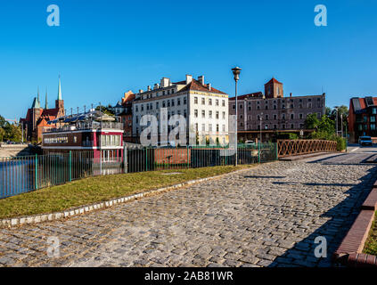 Mlynska Insel, Wroclaw, Woiwodschaft Niederschlesien, Polen, Europa Stockfoto