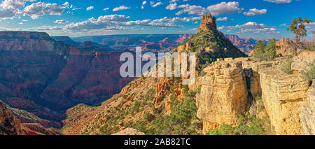 HDR-composite von sinkenden Schiff rock am South Rim des Grand Canyon, Grand Canyon Nationalpark, UNESCO, USA Stockfoto