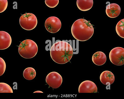 3D-gerenderte Essen Abbildung: Tomaten Stockfoto