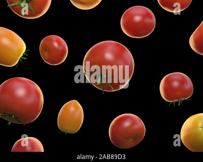 3D-gerenderte Essen Abbildung: Tomaten Stockfoto