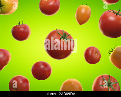 3D-gerenderte Essen Abbildung: Tomaten Stockfoto