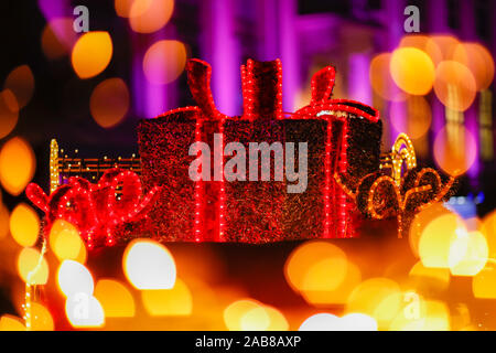Berlin, Deutschland. 22 Nov, 2019. 22.11.2019, Berlin: Geschenke für die weihnachtliche Atmosphäre im Tierpark Berlin Credit: Georg Wenzel/dpa-Zentralbild/ZB/dpa/Alamy leben Nachrichten Stockfoto