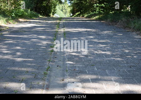 Abgebrochene Steilstrecke, Nordschleife Nürburgring Stockfoto