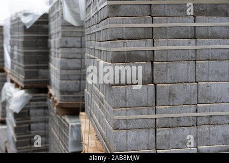 Schönen bau Hintergrund. Platte der Pflastersteine. Stockfoto