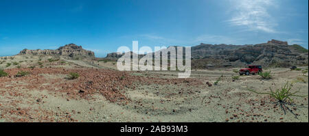 4x4 Offroad in Baja California desert fahren Stockfoto