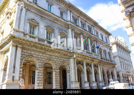 Genua, Ligurien, Italien - 11. September 2019: Die Bank von Italia in Italien Genua Stockfoto