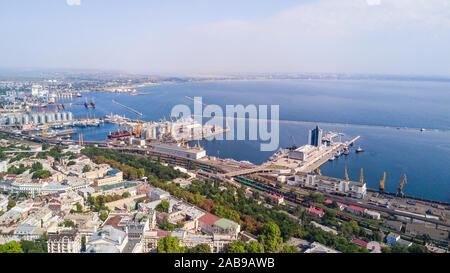 Luftaufnahme von Odessa Stadt Altstadt Zentrum in der Ukraine Stockfoto