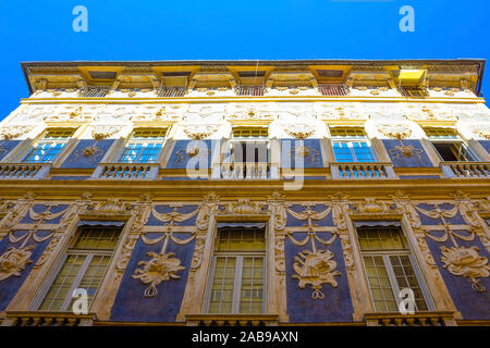 Palazzo Lomellino di Strada Nuova in der Via Garibaldi in Genua Ligurien Stockfoto