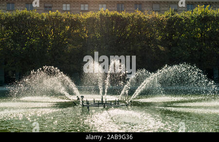 Brunnen im Jardin du Palais Royal Stockfoto