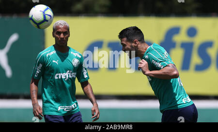 Sao Paulo, Brasilien. 26. Nov 2019. SÃO PAULO, SP - 26.11.2019: TREINO TUN PALMEIRAS-SE Palmeiras player Luan während der Ausbildung an der Fußball-Akademie. (Foto: Cesar Greco/Fotoarena) Credit: Foto Arena LTDA/Alamy leben Nachrichten Stockfoto