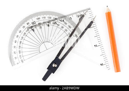 Schulmaterial Stockfoto