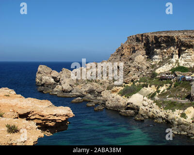 Popeye Village, sweethaven Village in der Nähe von Mellieha Bay, der Republik Malta, Mittelmeer, Europa Stockfoto